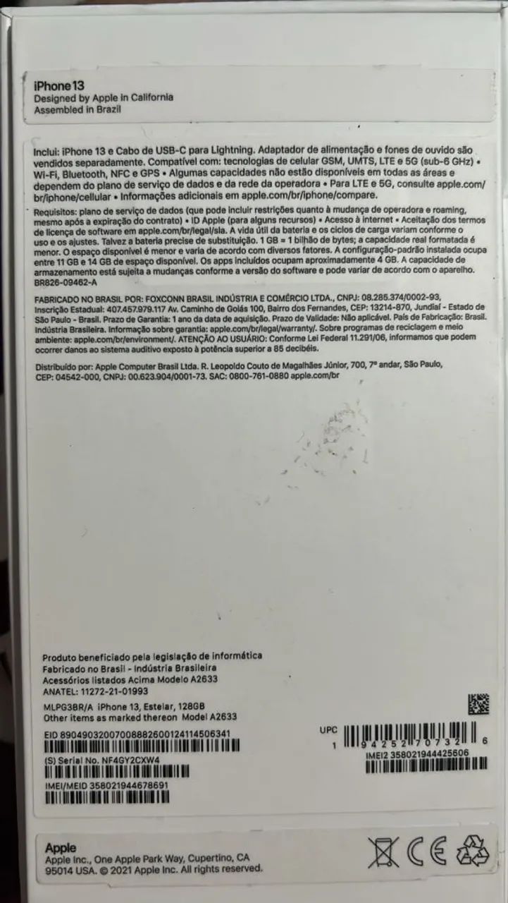 Celular IPhone 13 128 G 