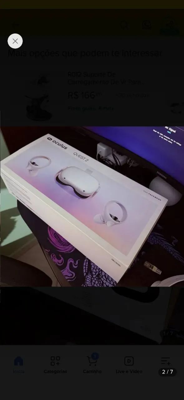 Oculus Vr Meta Quest 2 256gb (Usado) - Foto 3