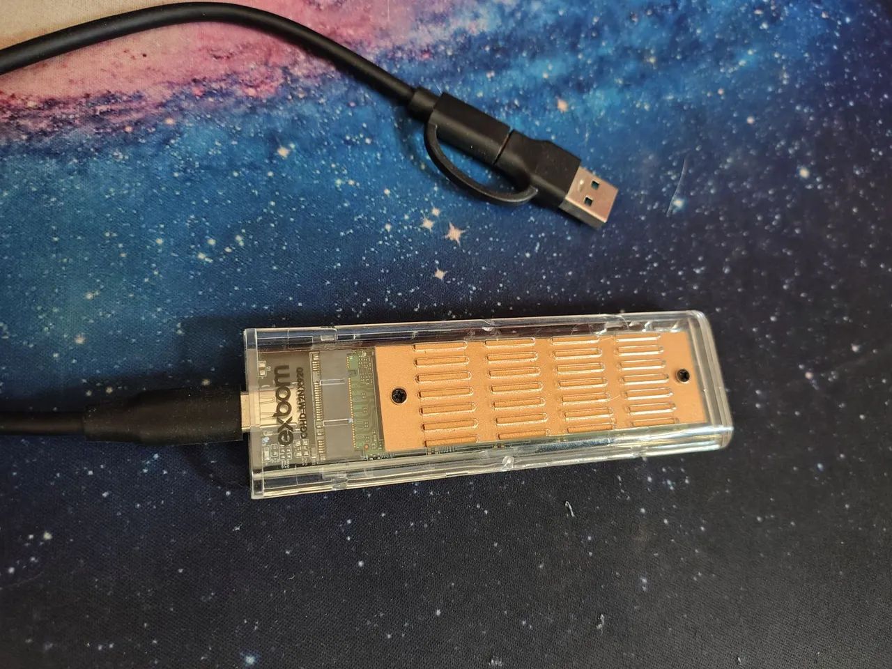 M.2 256 GB com case externa USB e USB C - Foto 2