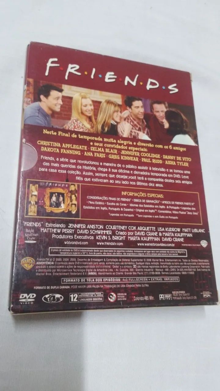 DVD Box Quadruplo Friends - A Décima Temporada Completa ( 23243 ) - Foto 2