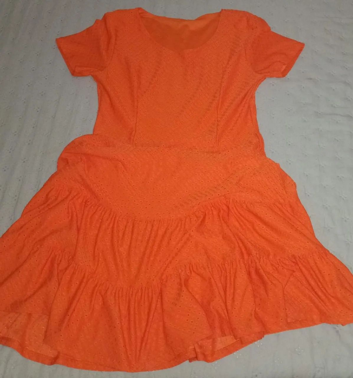 Vestido laranja GG