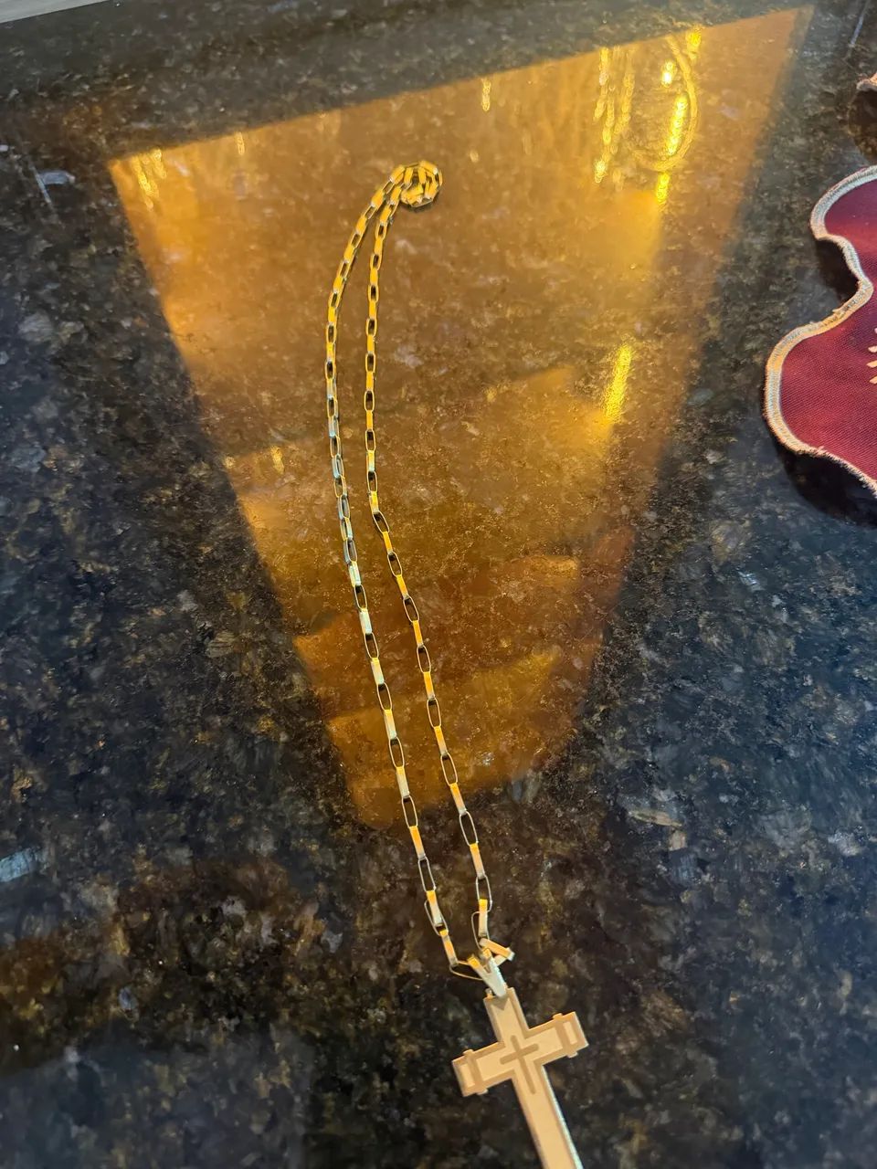 Vendo cordão de ouro com pingente 12g - Foto 2