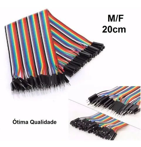 arduino Cabo Jumper 20cm Macho X macho - Foto 4