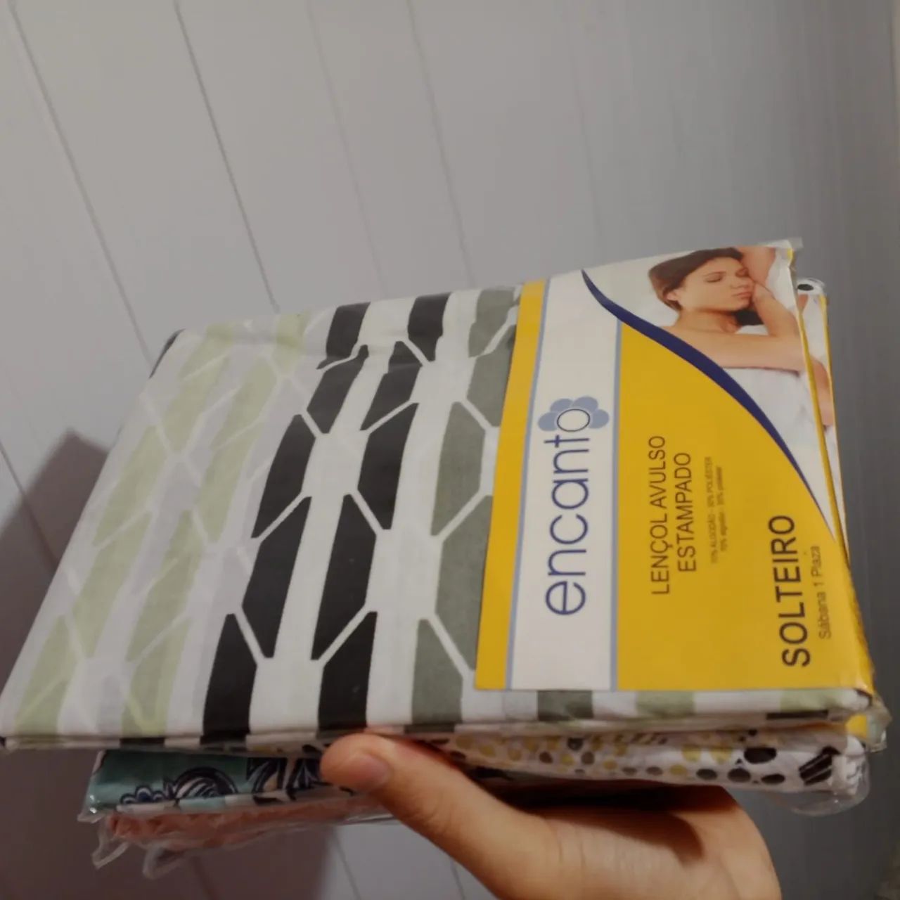 Lençol casal Lençol Solteiro lençol com elástico lençol de algodão lençol com estampa  - Foto 4