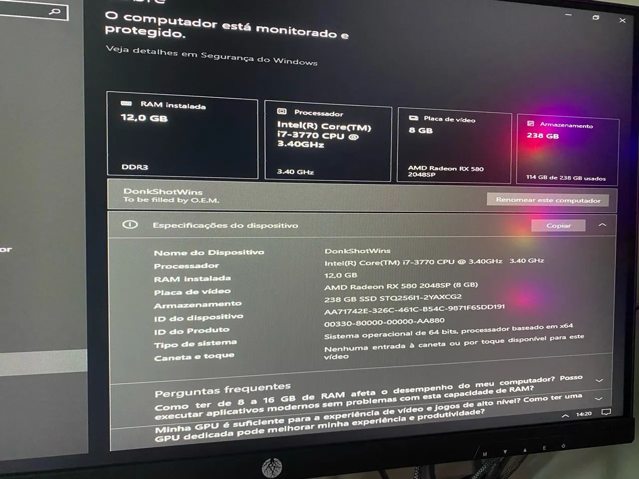 Kit Intel i7 3770 , 12 RAM , B75 PM - Foto 3