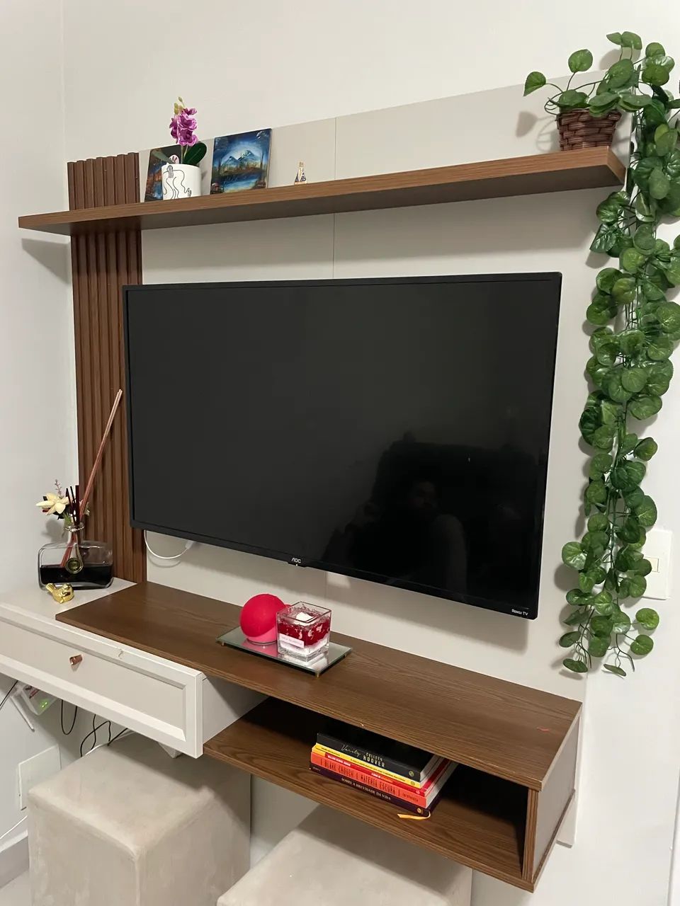 Painel para tv, hack para sala - Foto 2