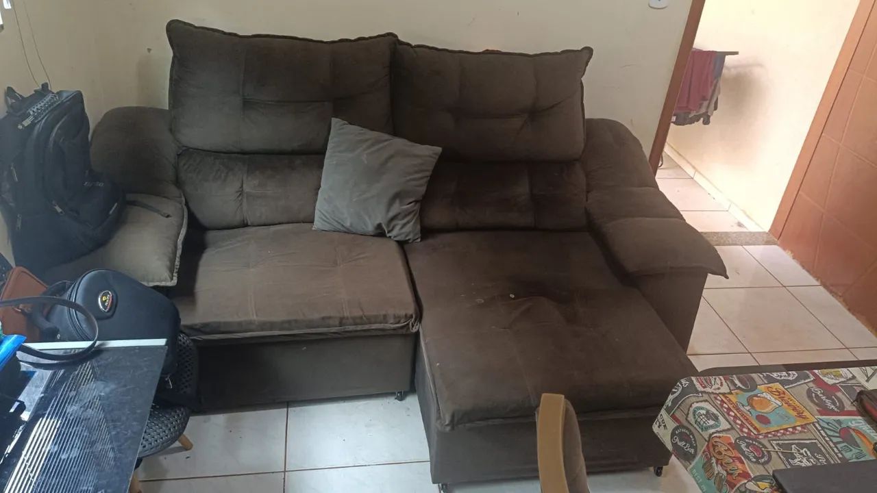 Sofá Retrátil e Reclinável 2m