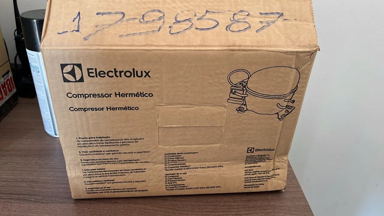 Compresso hermético eletrolux