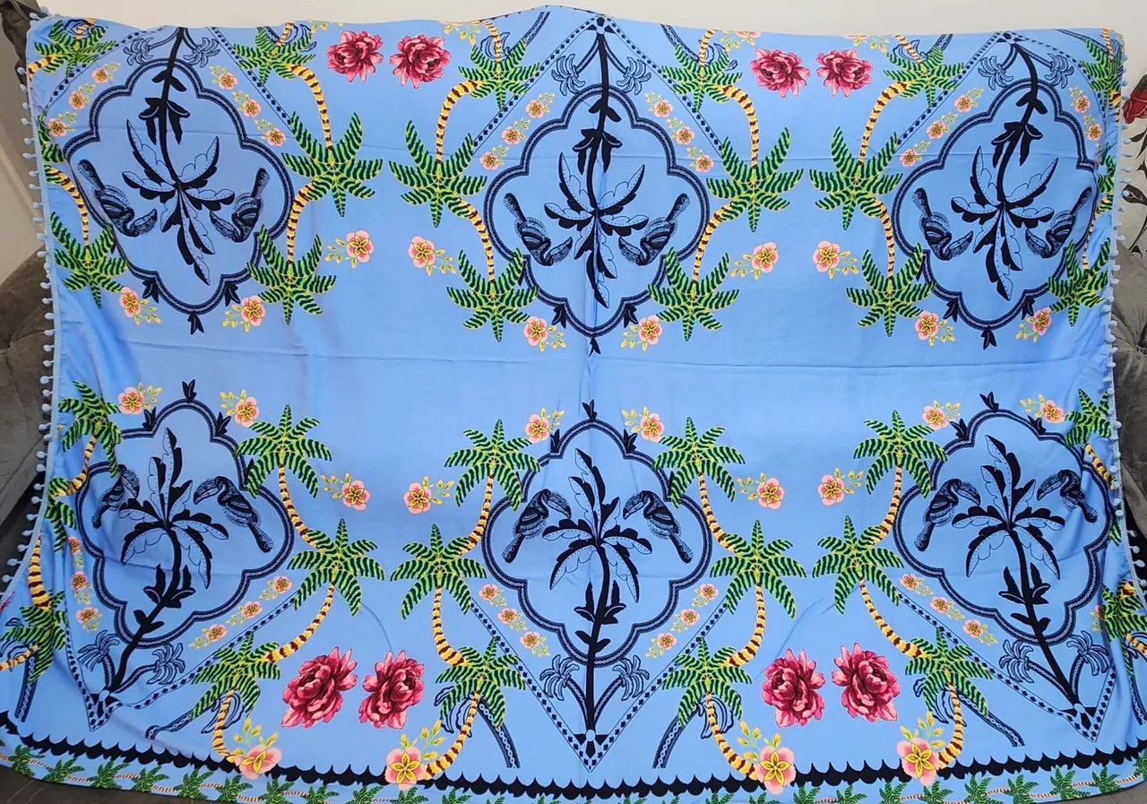 Linda canga de praia 100% Viscose 