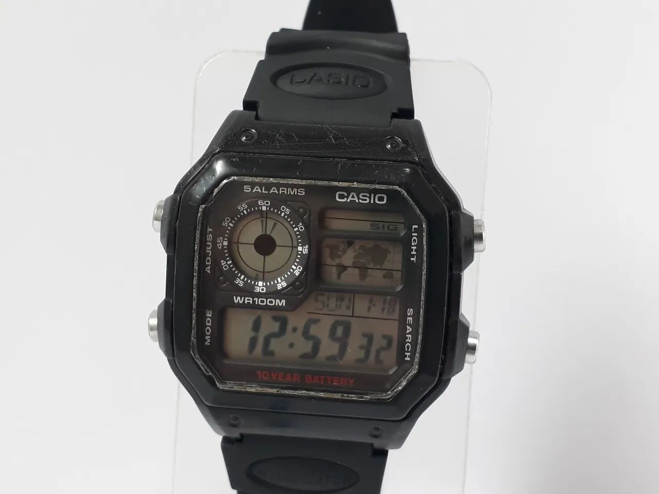 Relógio Esportivo  Digital / Analógico Masculino Casio AE-1200WH Illuminator (ler anúncio) - Foto 2
