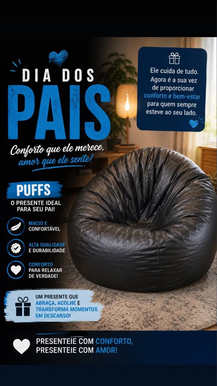 Melhor presente pro dia dos pais Puff vários modelos  - Foto 4