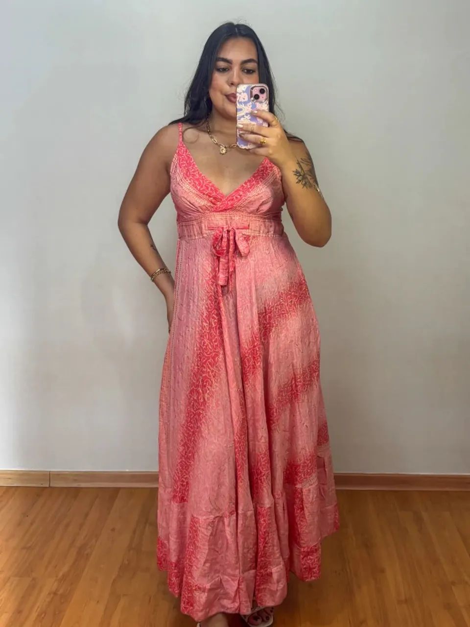 Vestido Indiano Coral