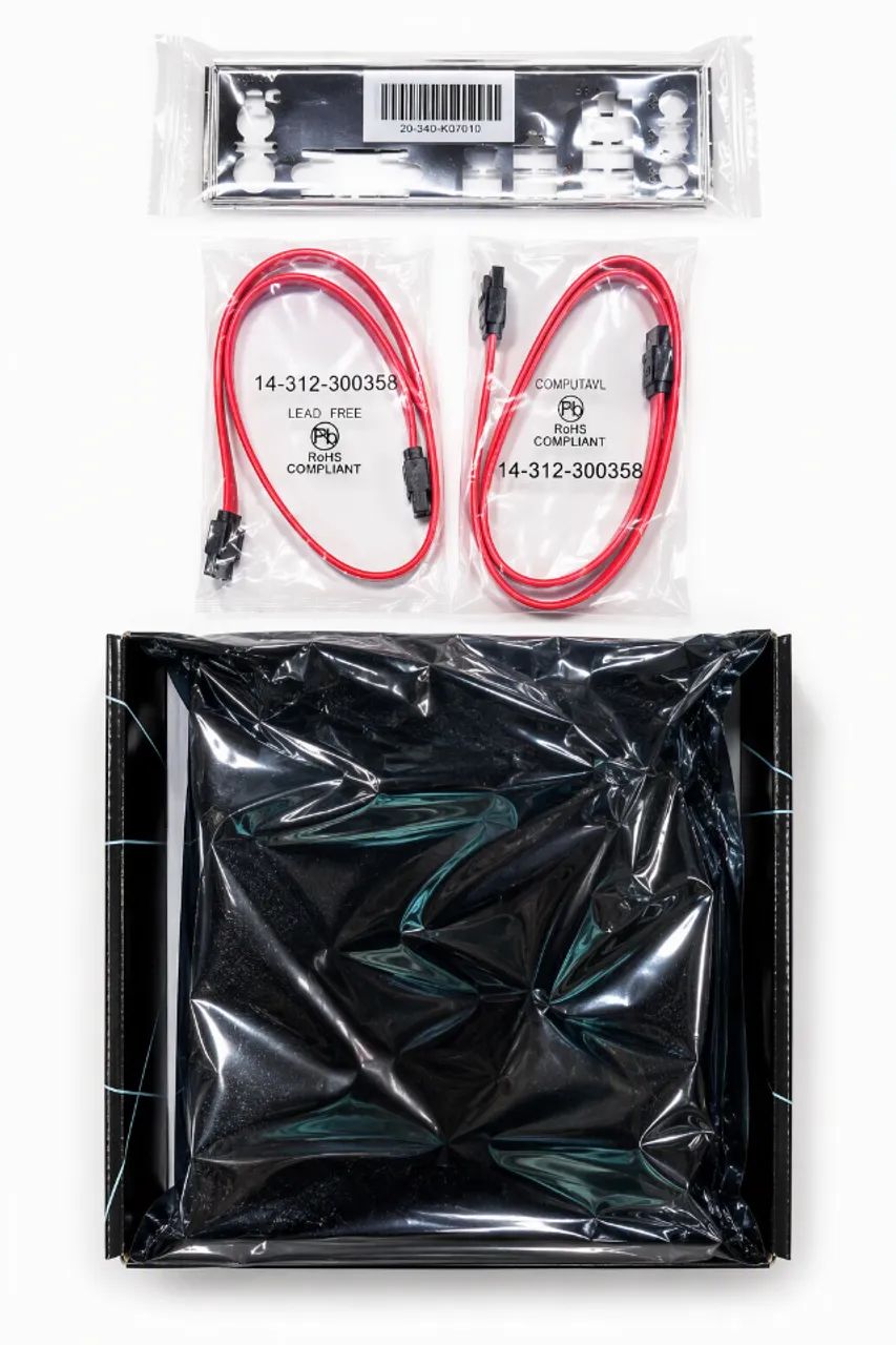 Kit Placa Mãe Centrium J3060 Integrado + Memória 2gb + Cabos SATA  - Foto 3