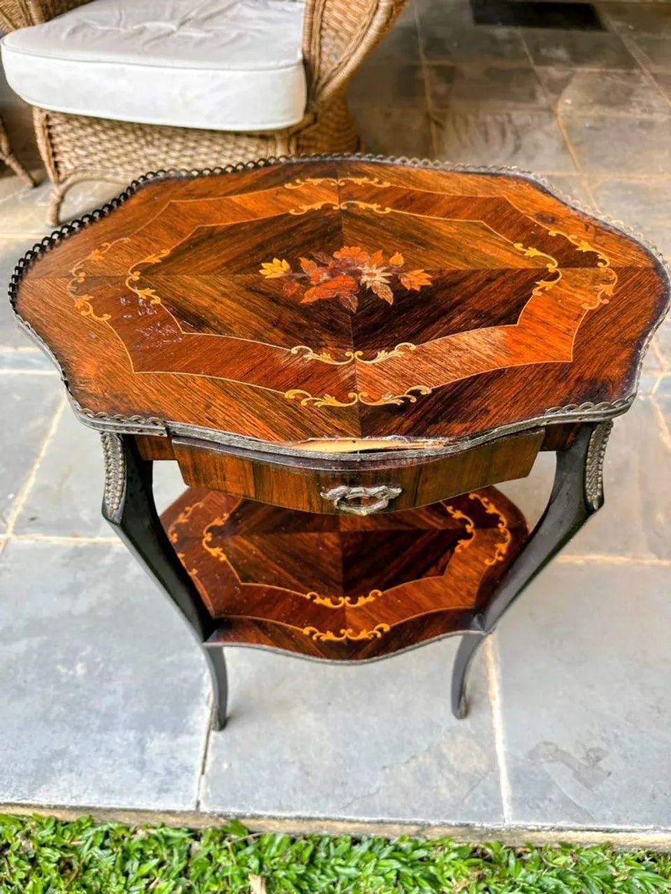 MESA DE CANTO MARCHETADA - Foto 2