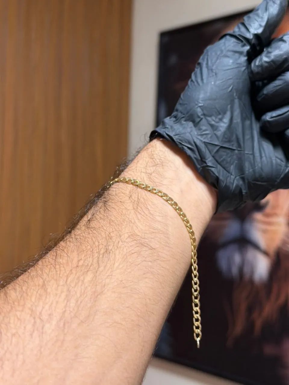 PULSEIRA GRUMMET SIMPLES OURO 18K - Foto 2