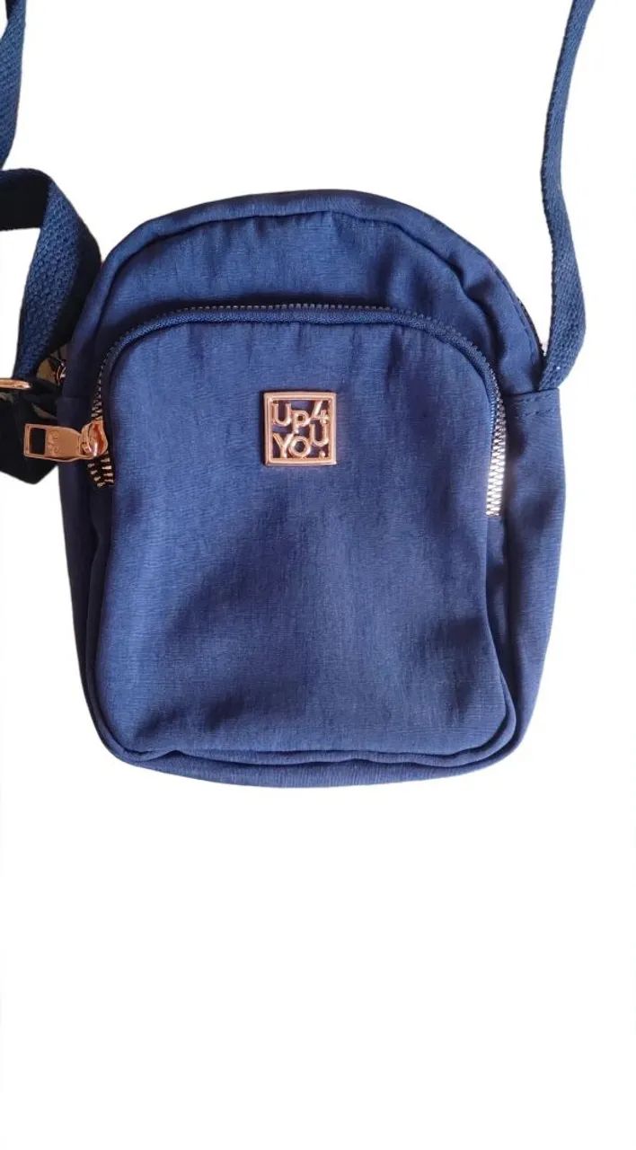Bolsa azul lateral comprida  - Foto 3