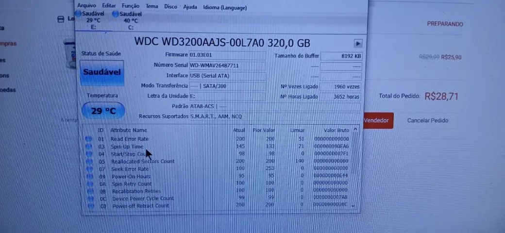 Hd Sata 320GB para PC Western Digital - Foto 3