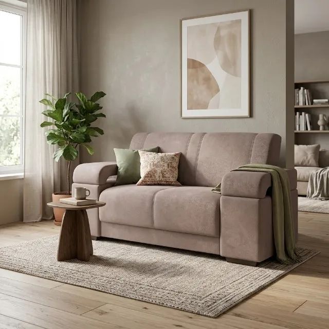 Sofa Atlanta 2 Lugares Tecido Veludo - Estofar - Foto 3