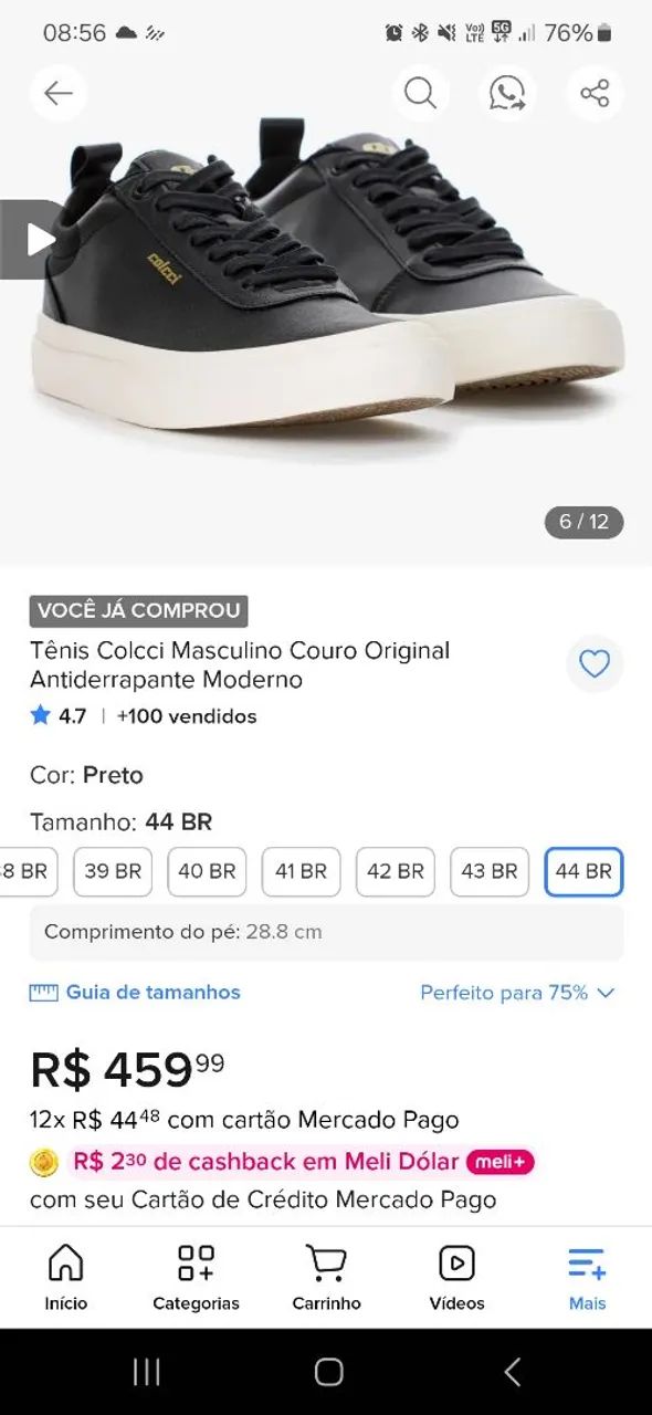 Tênis Colcci - couro original - WhatsApp- * - Foto 5