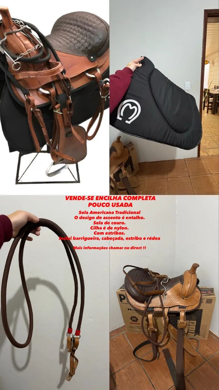VENDE-SE ENCILHA COMPLETA POUCO USADA