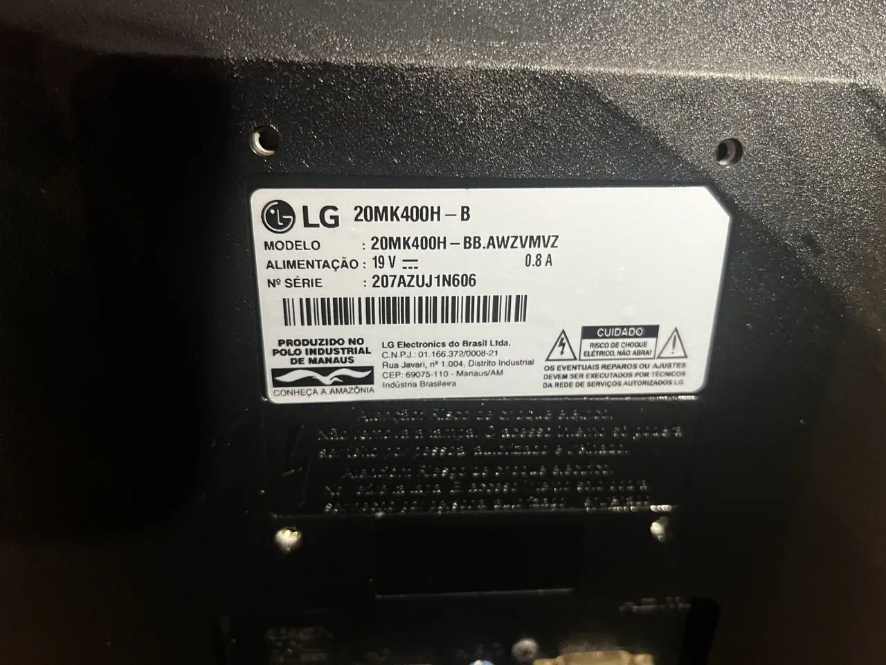 Vendo monitor de 19 polegadas LG