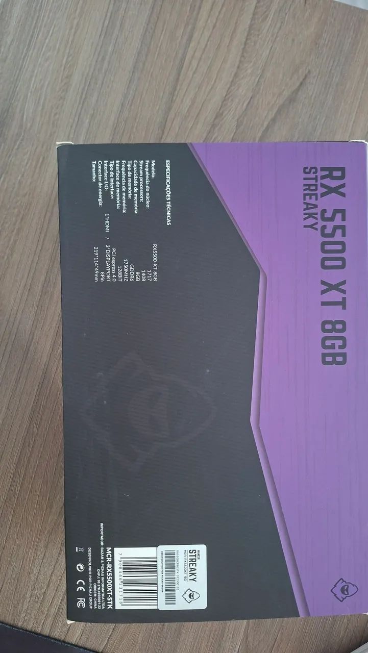 Placa de Vídeo Mancer RX 5500 XT 8GB Streaky - Foto 4