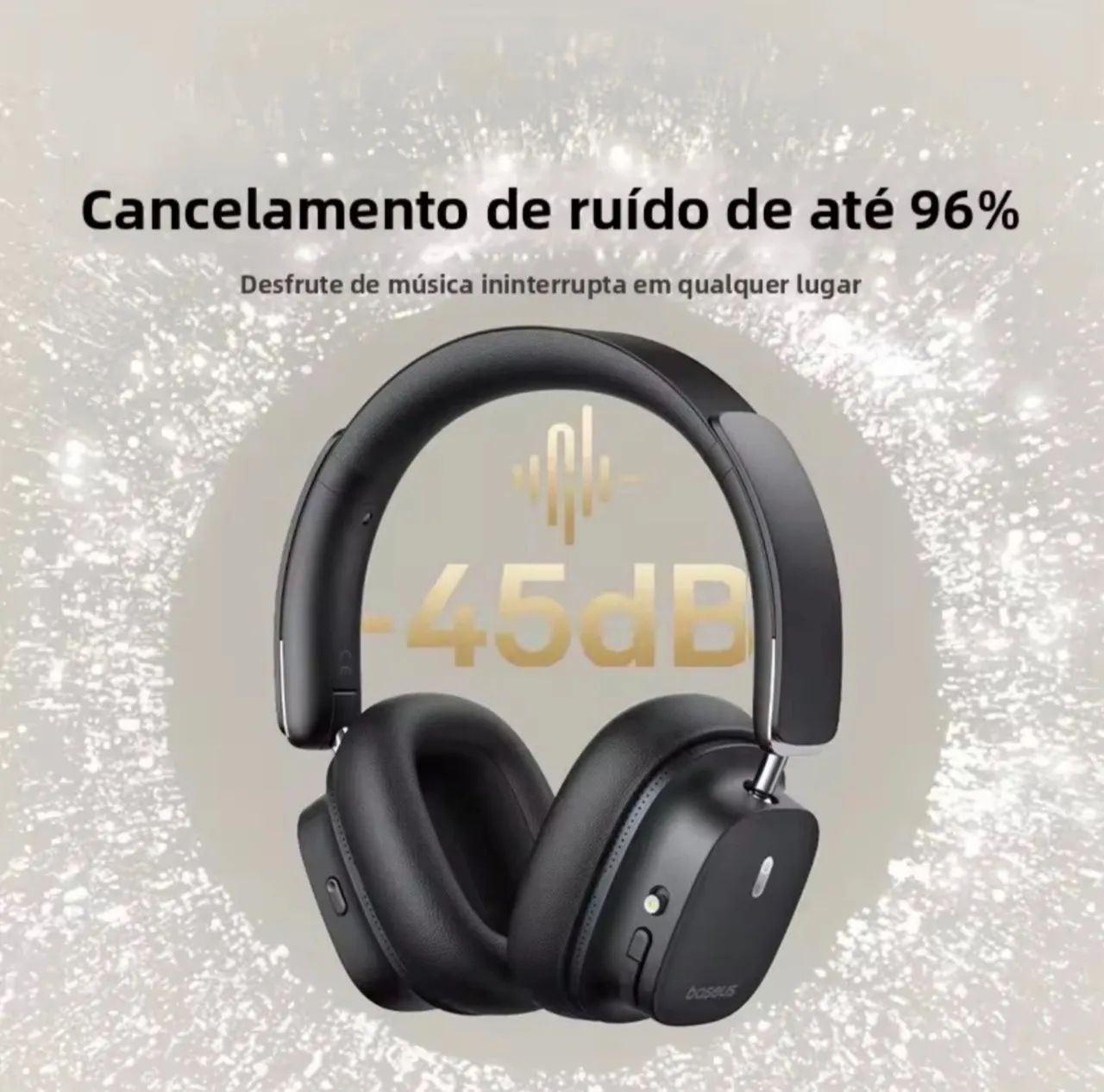 Headset ANC, bluetooth, LDAC, gamre mode, P2 entrega grátis  Baseus Bowie 30 Max - Foto 5