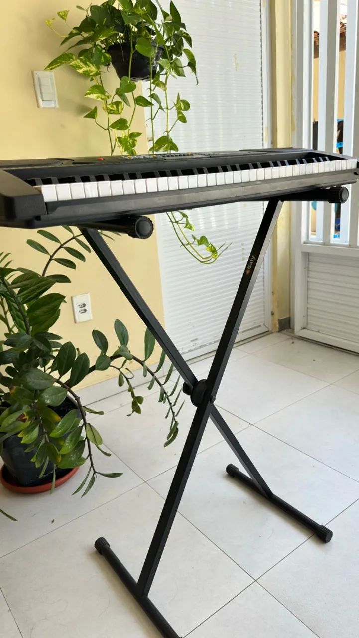 Teclado musical eletrônico com suporte  - Foto 4