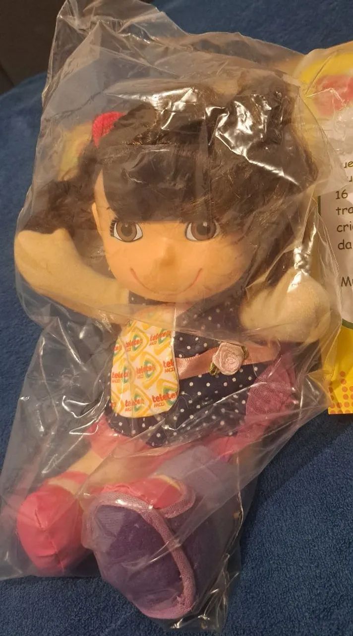 Boneca Nina com bota ortopédica AACD-Teleton original lacrada - Foto 4