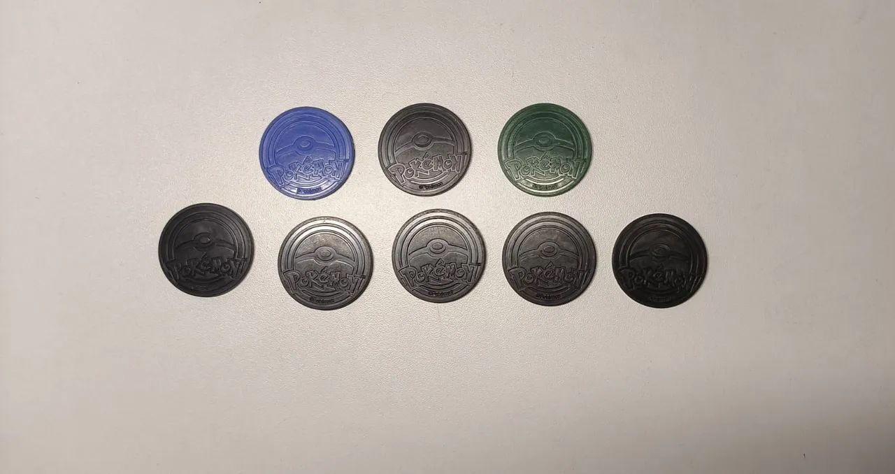 Moedas Raras Pokémon - 8 Peças  - Foto 3