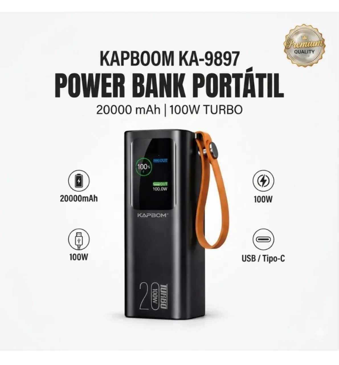 Power bank 20.000mAh 100W  - Foto 3
