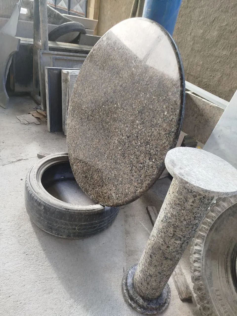 Mesa de granito 1 m por 1 m - Foto 2