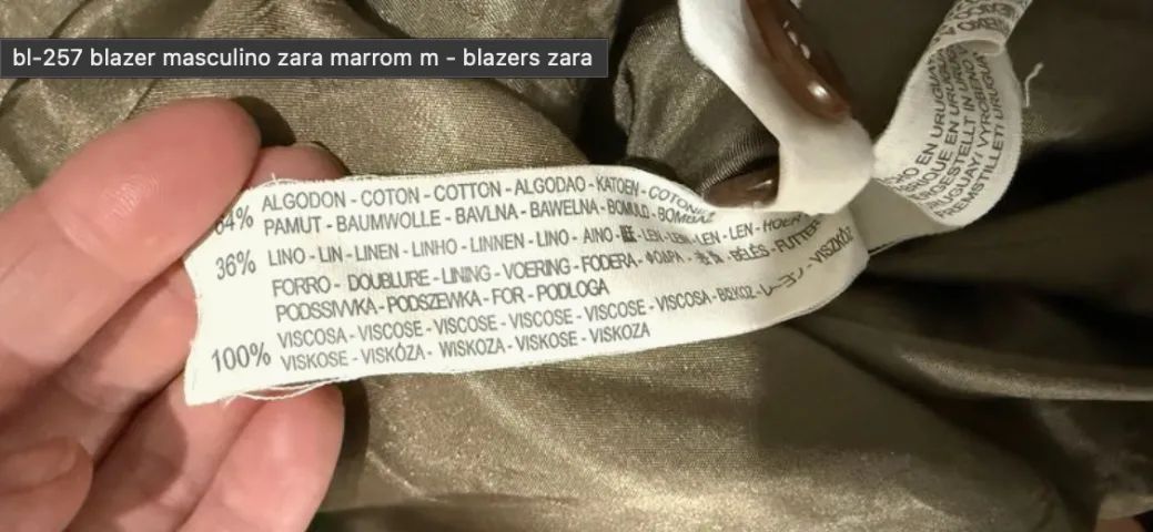 Blazer Zara Man Marrom - Tamanho 52 (G) - Foto 2