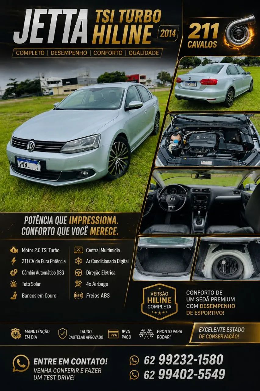 Volkswagen Jetta JETTA Highline 2.0 TSI 16V 4p Tiptronic 2014