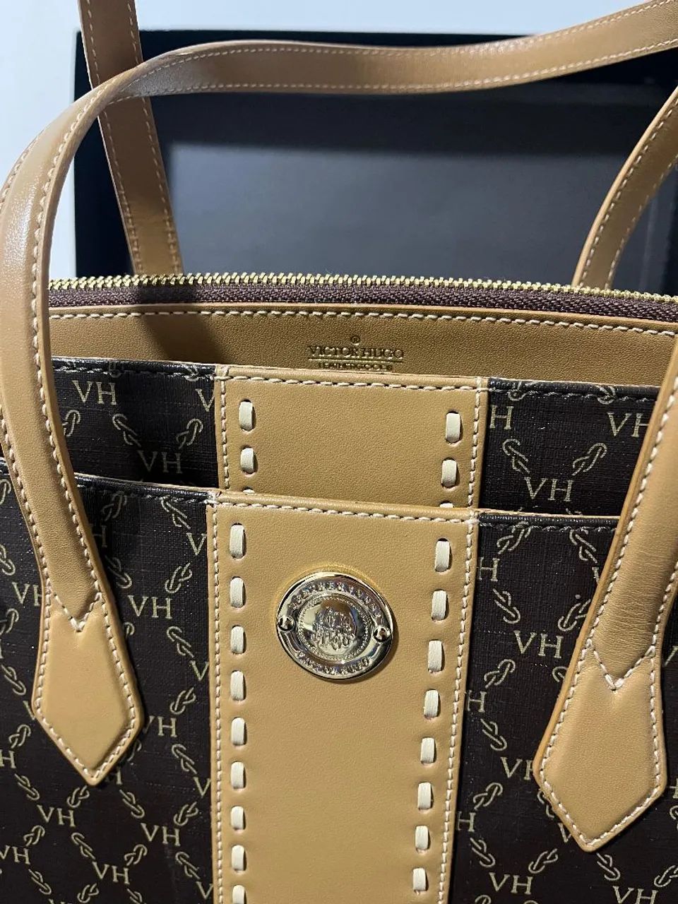 Bolsa Victor Hugo Roma Original - Nova com Caixa e Etiqueta - Foto 4
