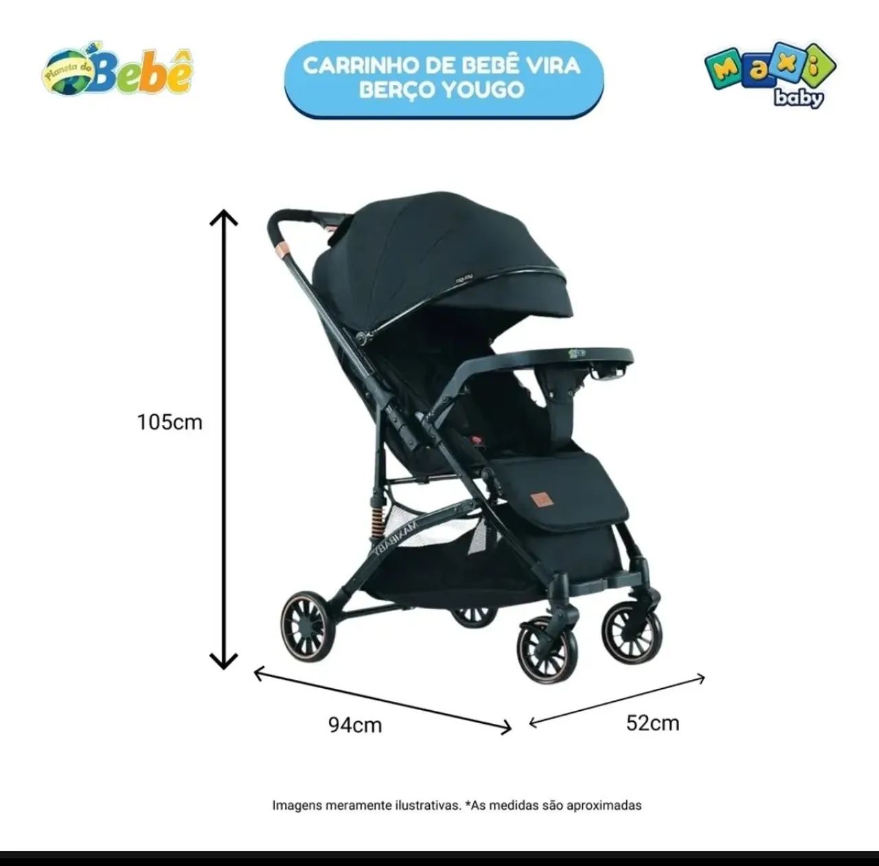 Carrinho de bebê novinho!!!