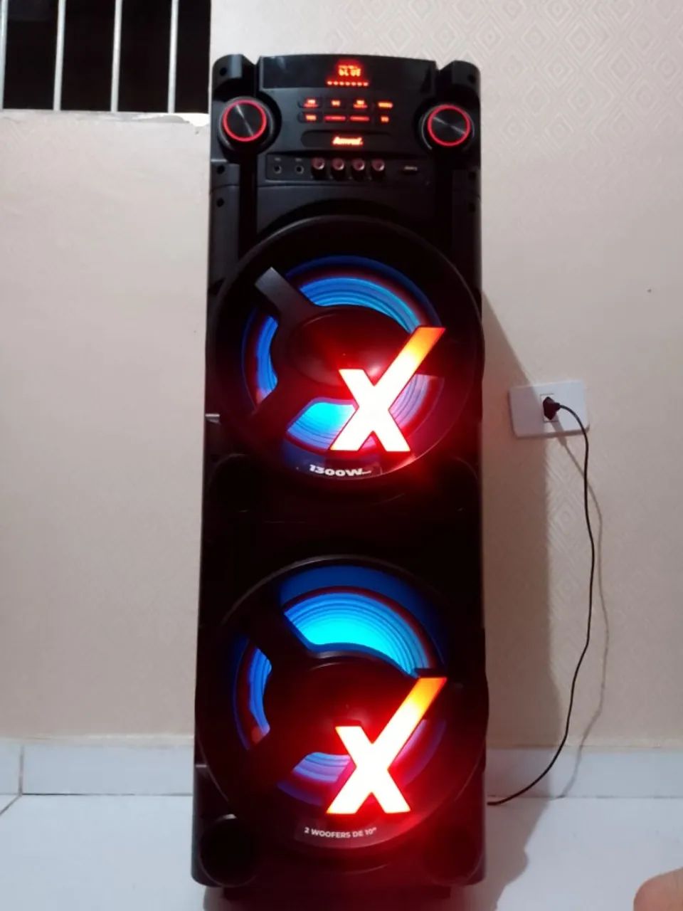 CAIXA DE SOM AMVOX 1300W, BLUETOOTH 