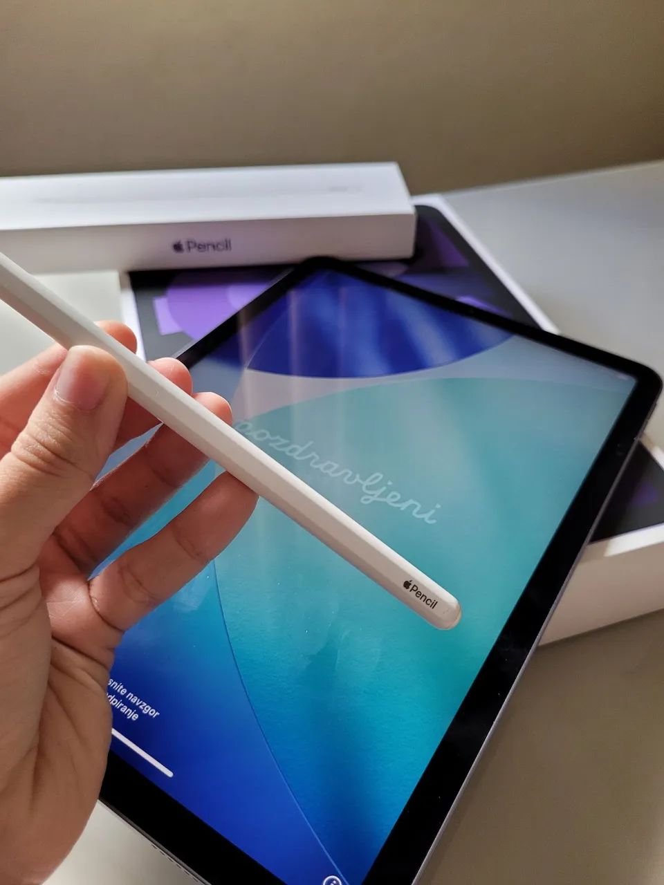 iPad Air 5 Wi-Fi 64GB Purple + Apple Pencil 2ª Geração - Tablets e