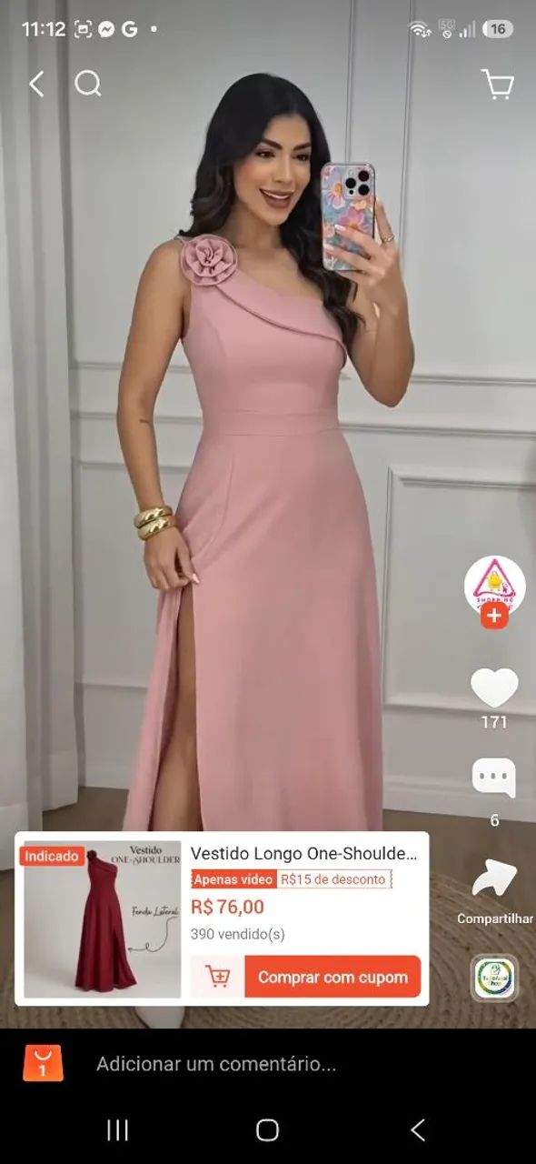 Vestido longo (Azul royal) 38/40 com lastec - Foto 3