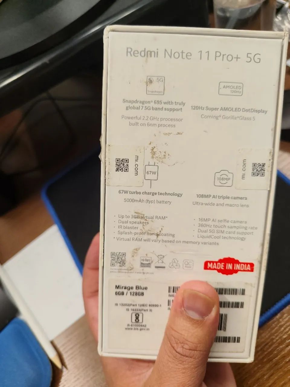 REDMI NOTE 11 PRO PLUS 5G Semi novo e na caixa - Foto 5