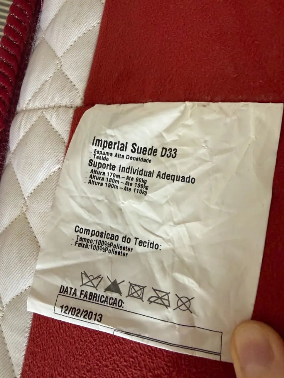 Colchão Queen Herval Imperial Suede D33 usado - Foto 3
