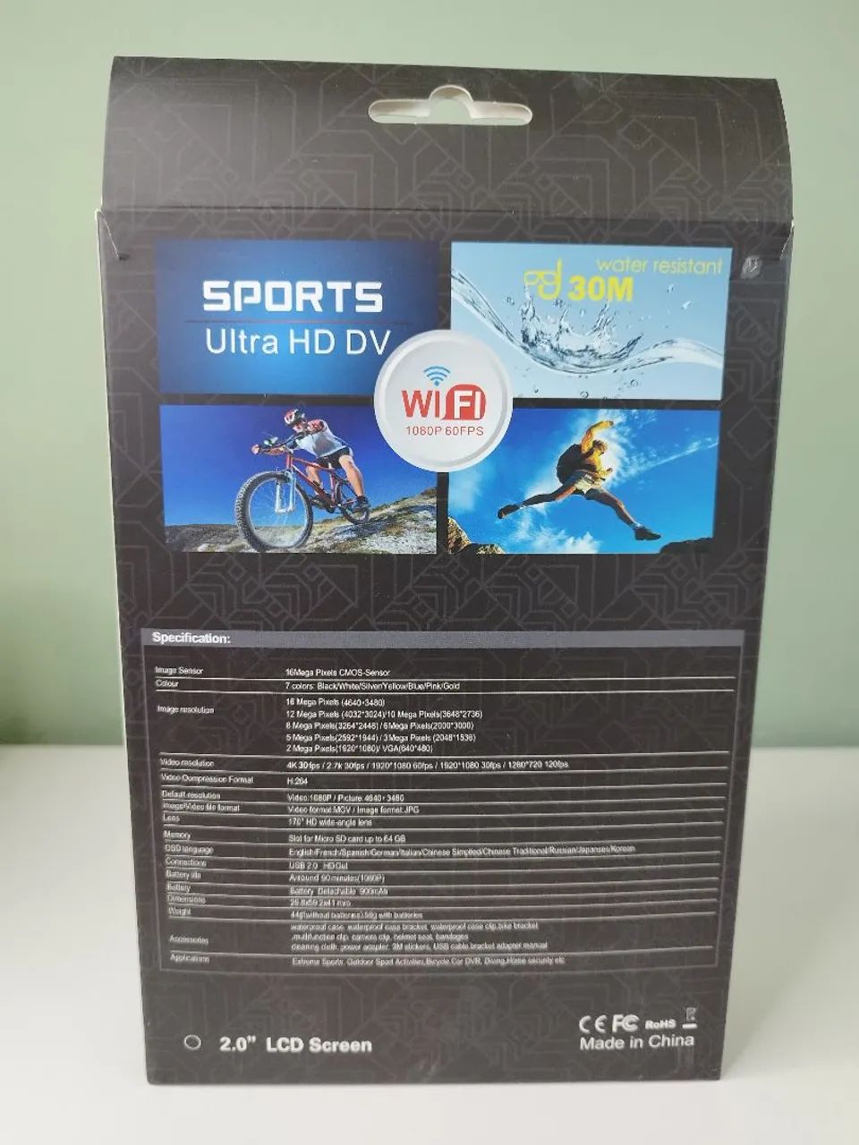 Câmera de ação 4K + Acessórios e suportes (NOVA) - Foto 4