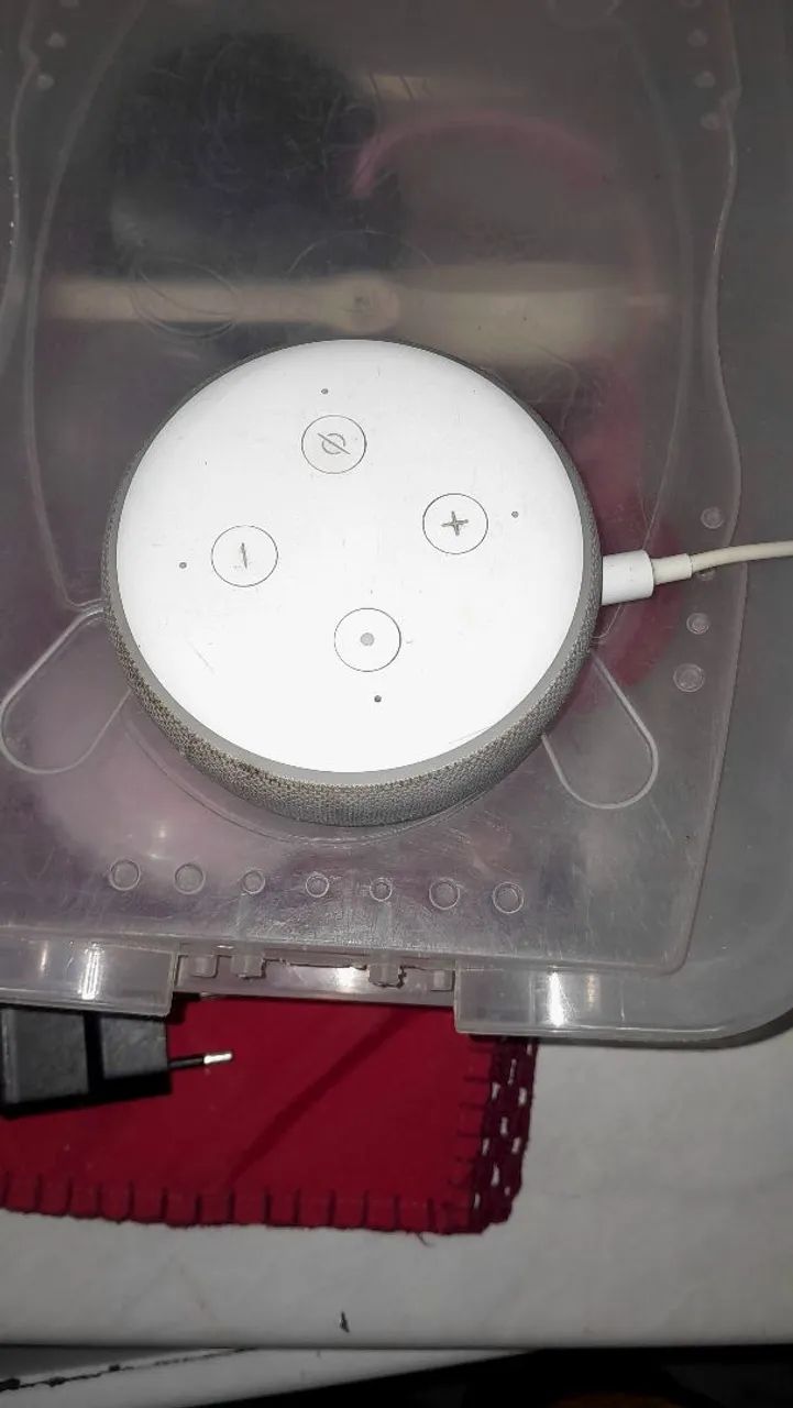 Alexa 3° Geração Echodot - Branca - Foto 2