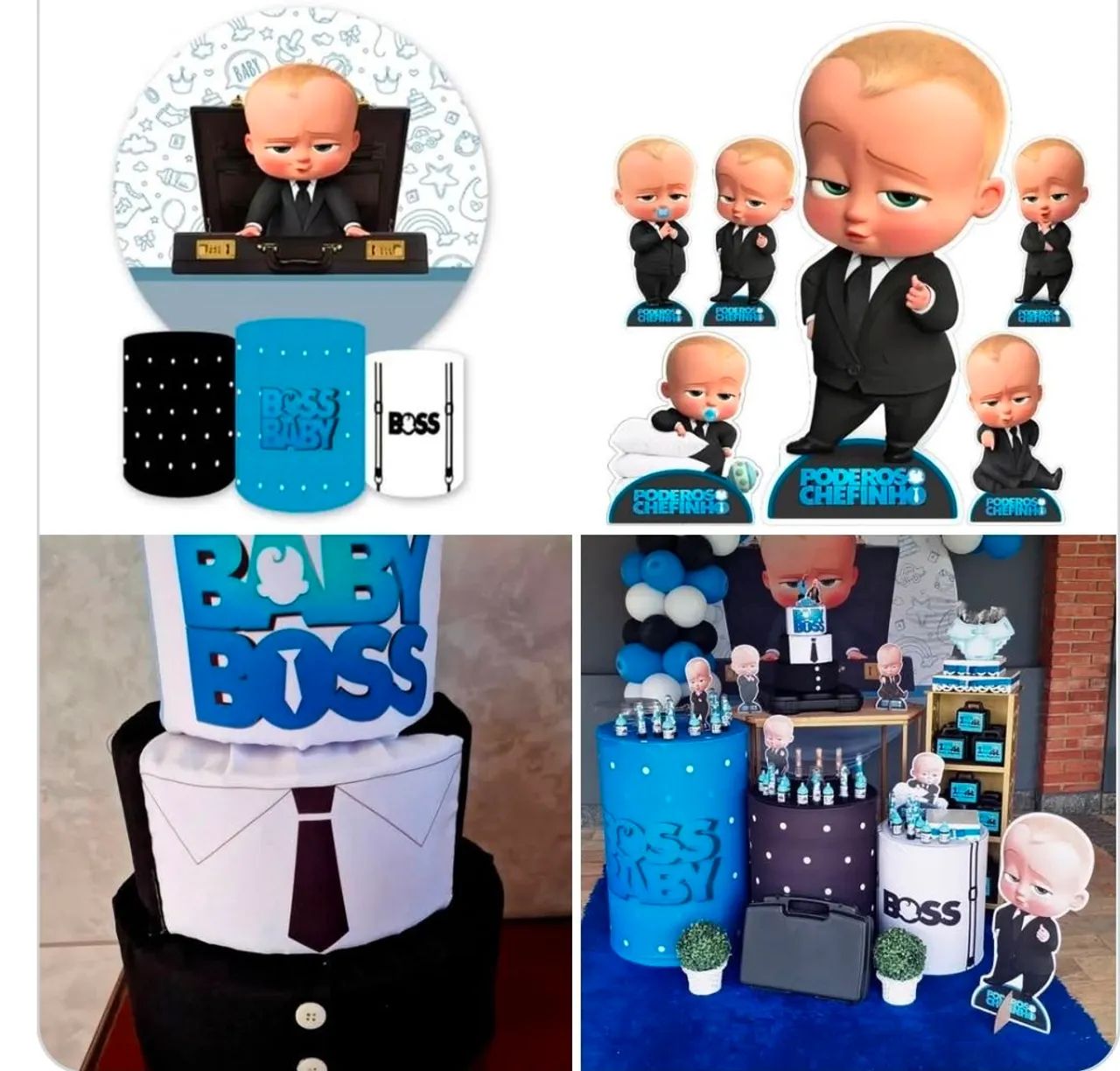 kit decoração painel e capas e mdf poderoso chefinho  - Foto 4