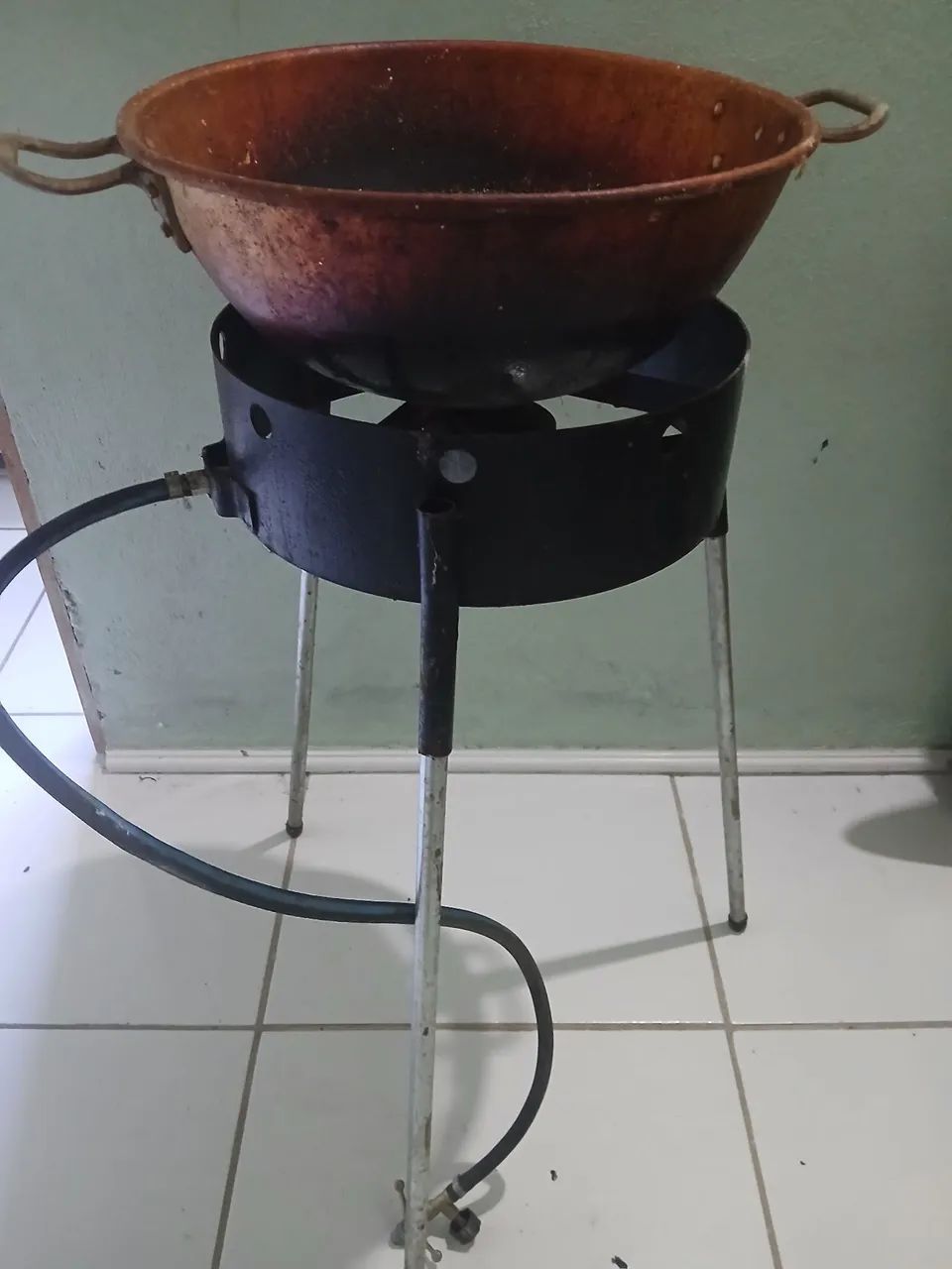 Fritadeira a gás com tacho  - Foto 3
