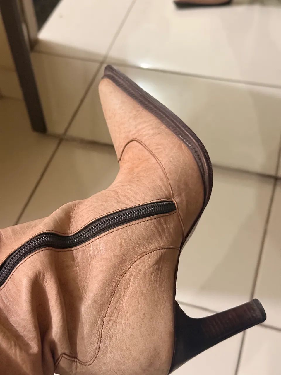 Bota em couro legítimo feita a mão  - Foto 4