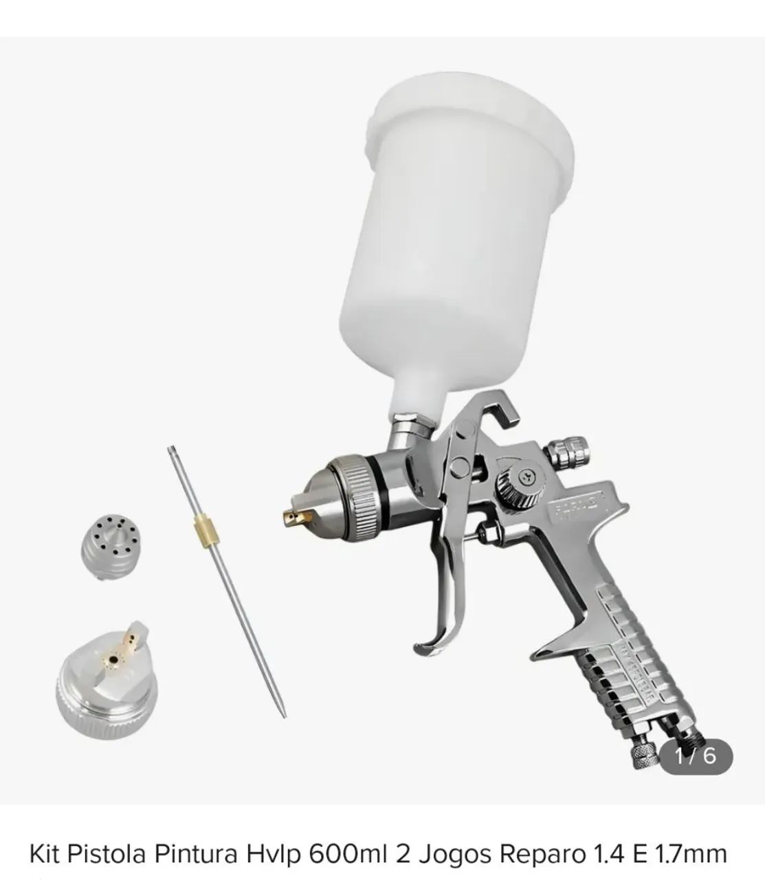 Pistola de pintura hvlp