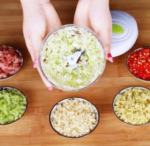 Processador e Batedor Manual de Alimentos 5 lâminas grande - Foto 6