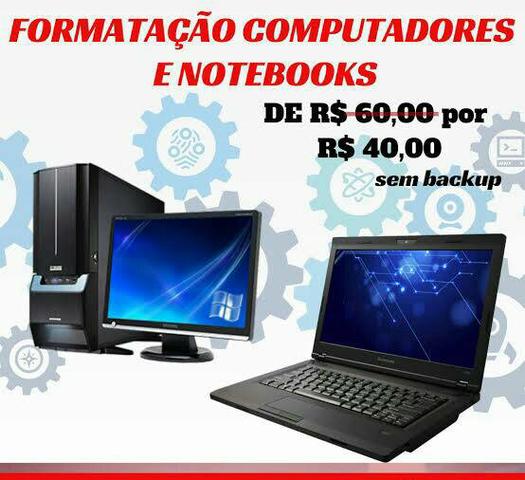 Formatação de notebook e computadores