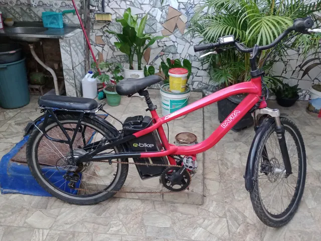 Bicicleta Elétrica Scooter Brasil 800W Aro 26 Garfo Fixo Com